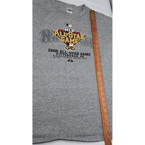MLB Baseball 2006 All Star Game Pittsburgh PA Mens XL T Shirt Gray Authentic - Picture 7 of 8